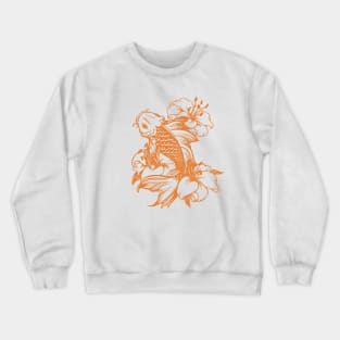 Koi Fish Orange ink Crewneck Sweatshirt